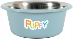 Miska metalowa dla psa PUPPY 850 ml 16,5 cm kol.niebieski. Zolux.