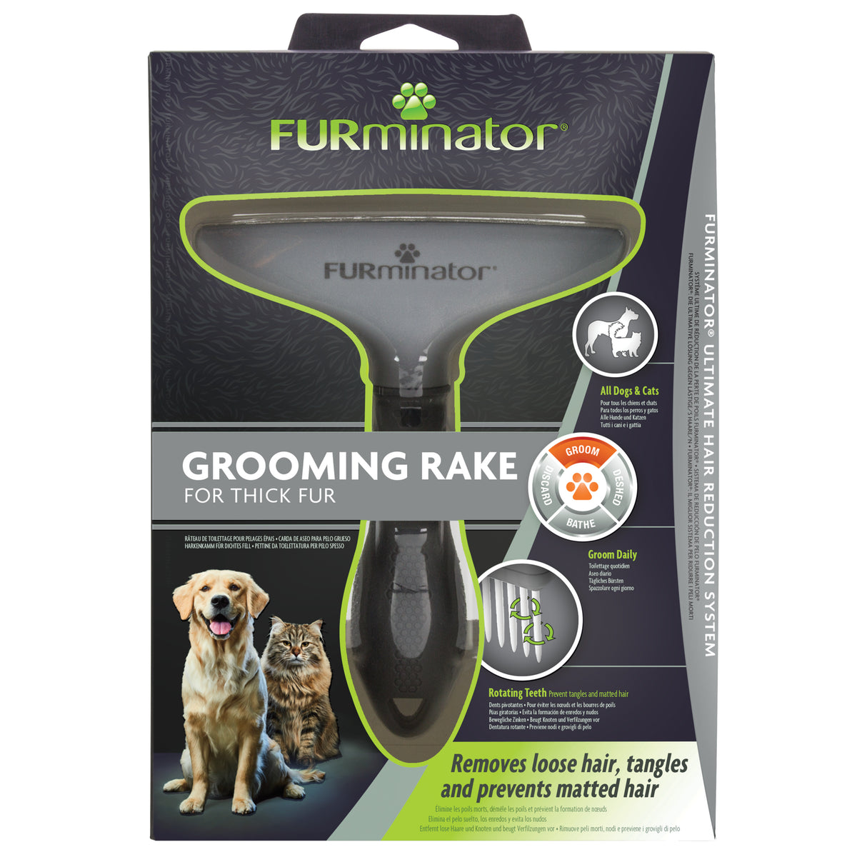 FURMINATOR Szeroki grzebień dla psa i kota