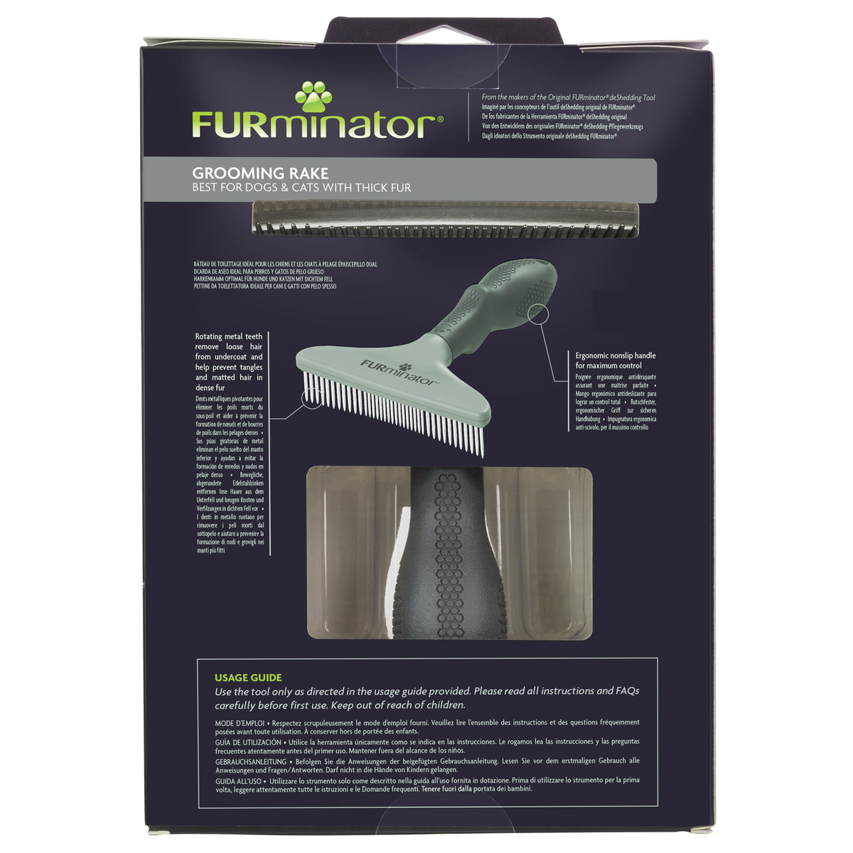 FURMINATOR Szeroki grzebień dla psa i kota