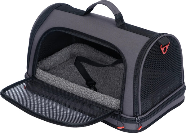 ZOLUX Torba transportowa dla psa i kota wzmocniona NOMAD M czarna 44,5×28×25