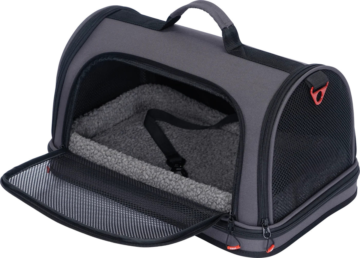 ZOLUX Torba transportowa dla psa i kota wzmocniona NOMAD L czarna 50×32×29