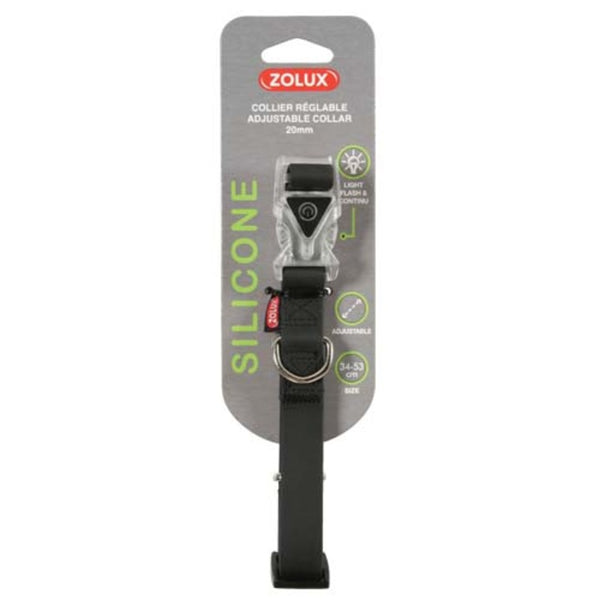 Obroża dla psa silikonowa 20 mm kol. czarny Zolux