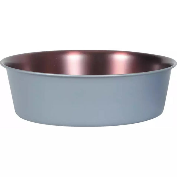Miska dla psa COPPER 600 ml 14cm szaro stalowo miedziana. Zolux