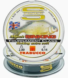 ŻYŁKA TRABUCCO S-FORCE MATCH TONĄCA 0,14 MM 150m